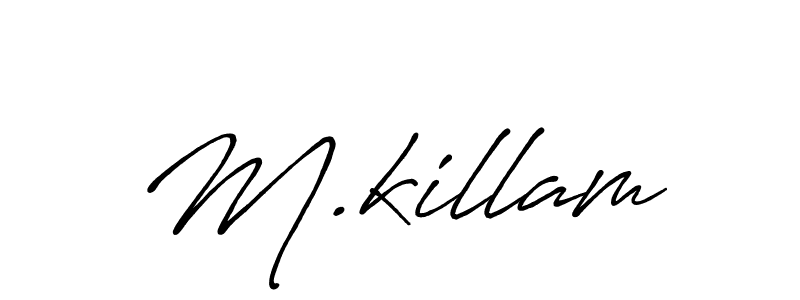 How to make M.killam signature? Antro_Vectra_Bolder is a professional autograph style. Create handwritten signature for M.killam name. M.killam signature style 7 images and pictures png