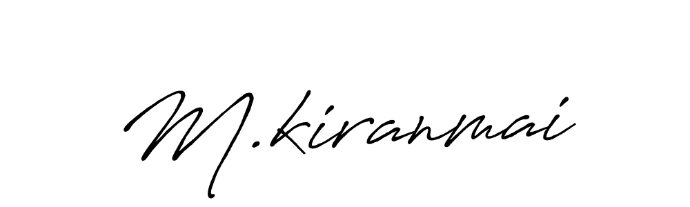 Also You can easily find your signature by using the search form. We will create M.kiranmai name handwritten signature images for you free of cost using Antro_Vectra_Bolder sign style. M.kiranmai signature style 7 images and pictures png