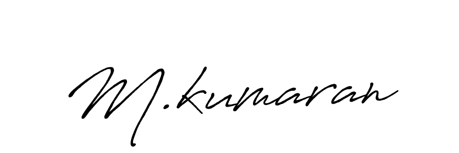 if you are searching for the best signature style for your name M.kumaran. so please give up your signature search. here we have designed multiple signature styles  using Antro_Vectra_Bolder. M.kumaran signature style 7 images and pictures png