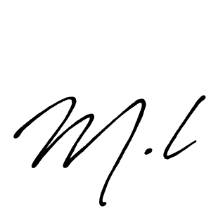 if you are searching for the best signature style for your name M.l. so please give up your signature search. here we have designed multiple signature styles  using Antro_Vectra_Bolder. M.l signature style 7 images and pictures png