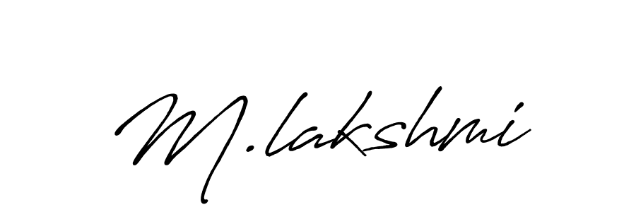 Also we have M.lakshmi name is the best signature style. Create professional handwritten signature collection using Antro_Vectra_Bolder autograph style. M.lakshmi signature style 7 images and pictures png