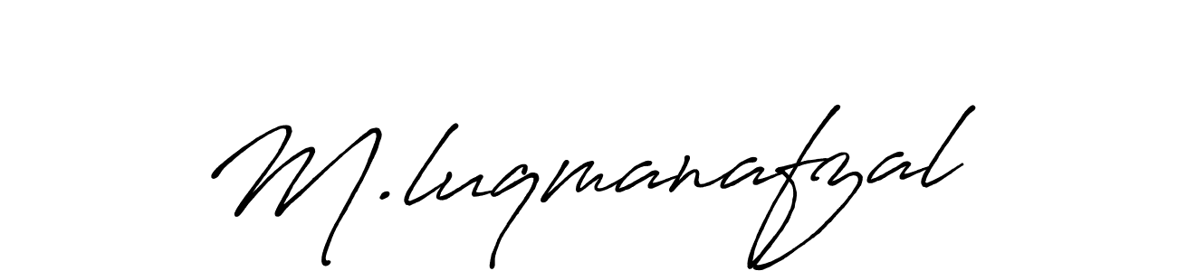 M.luqmanafzal stylish signature style. Best Handwritten Sign (Antro_Vectra_Bolder) for my name. Handwritten Signature Collection Ideas for my name M.luqmanafzal. M.luqmanafzal signature style 7 images and pictures png