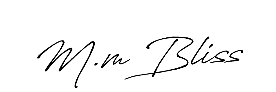 Check out images of Autograph of M.m Bliss name. Actor M.m Bliss Signature Style. Antro_Vectra_Bolder is a professional sign style online. M.m Bliss signature style 7 images and pictures png