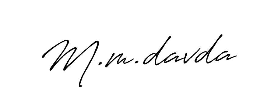 Also we have M.m.davda name is the best signature style. Create professional handwritten signature collection using Antro_Vectra_Bolder autograph style. M.m.davda signature style 7 images and pictures png