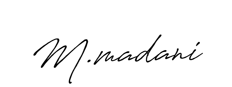 Also we have M.madani name is the best signature style. Create professional handwritten signature collection using Antro_Vectra_Bolder autograph style. M.madani signature style 7 images and pictures png