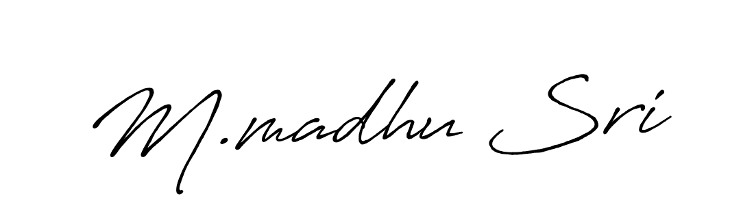 Also You can easily find your signature by using the search form. We will create M.madhu Sri name handwritten signature images for you free of cost using Antro_Vectra_Bolder sign style. M.madhu Sri signature style 7 images and pictures png