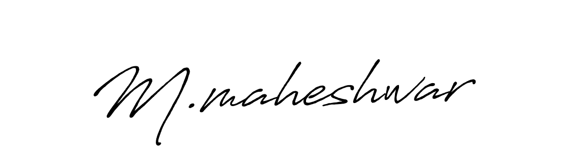 Once you've used our free online signature maker to create your best signature Antro_Vectra_Bolder style, it's time to enjoy all of the benefits that M.maheshwar name signing documents. M.maheshwar signature style 7 images and pictures png