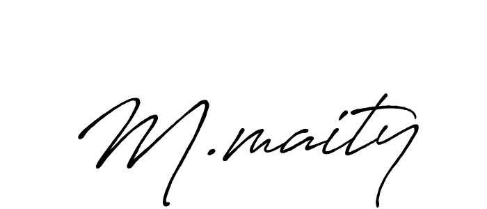 Similarly Antro_Vectra_Bolder is the best handwritten signature design. Signature creator online .You can use it as an online autograph creator for name M.maity. M.maity signature style 7 images and pictures png
