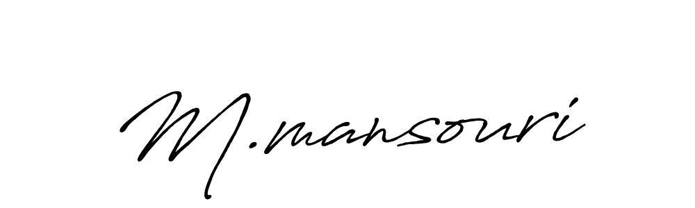 It looks lik you need a new signature style for name M.mansouri. Design unique handwritten (Antro_Vectra_Bolder) signature with our free signature maker in just a few clicks. M.mansouri signature style 7 images and pictures png