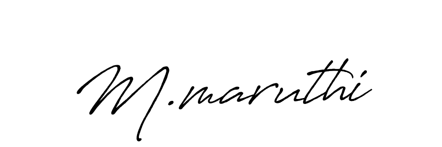 It looks lik you need a new signature style for name M.maruthi. Design unique handwritten (Antro_Vectra_Bolder) signature with our free signature maker in just a few clicks. M.maruthi signature style 7 images and pictures png