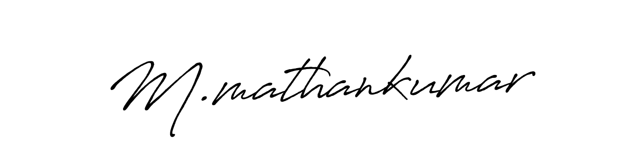 Best and Professional Signature Style for M.mathankumar. Antro_Vectra_Bolder Best Signature Style Collection. M.mathankumar signature style 7 images and pictures png