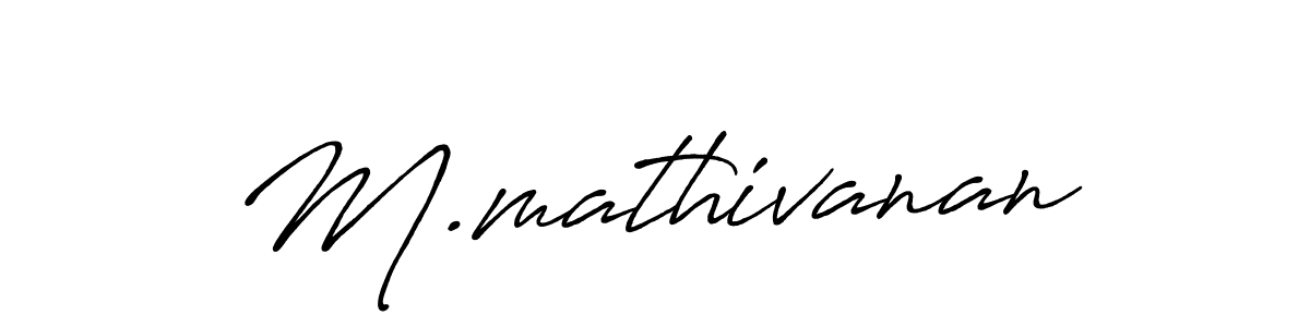 Similarly Antro_Vectra_Bolder is the best handwritten signature design. Signature creator online .You can use it as an online autograph creator for name M.mathivanan. M.mathivanan signature style 7 images and pictures png
