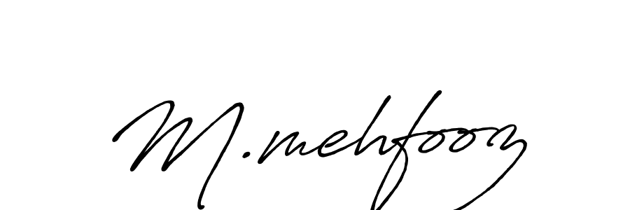 if you are searching for the best signature style for your name M.mehfooz. so please give up your signature search. here we have designed multiple signature styles  using Antro_Vectra_Bolder. M.mehfooz signature style 7 images and pictures png