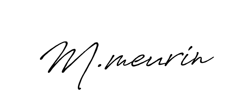 Design your own signature with our free online signature maker. With this signature software, you can create a handwritten (Antro_Vectra_Bolder) signature for name M.meurin. M.meurin signature style 7 images and pictures png