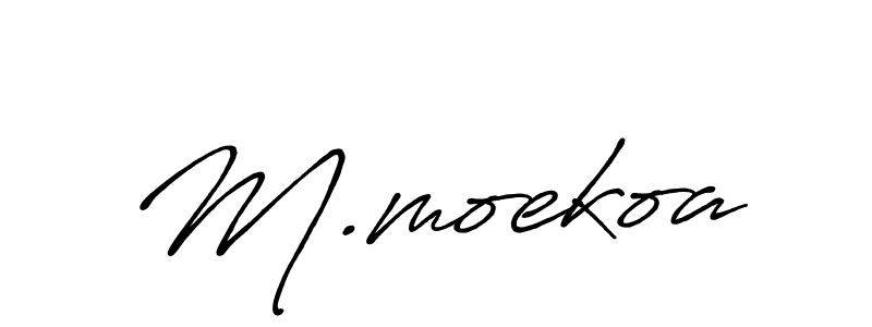 Similarly Antro_Vectra_Bolder is the best handwritten signature design. Signature creator online .You can use it as an online autograph creator for name M.moekoa. M.moekoa signature style 7 images and pictures png