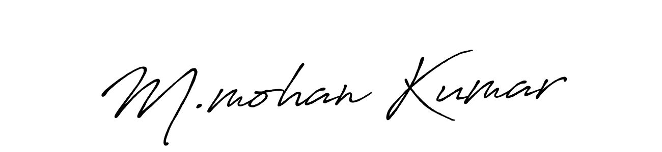 How to Draw M.mohan Kumar signature style? Antro_Vectra_Bolder is a latest design signature styles for name M.mohan Kumar. M.mohan Kumar signature style 7 images and pictures png