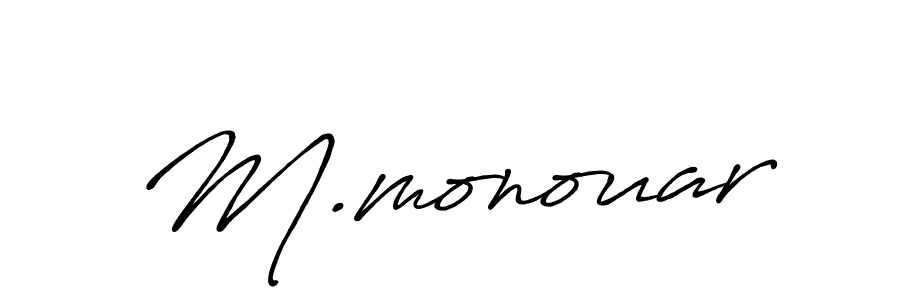 You should practise on your own different ways (Antro_Vectra_Bolder) to write your name (M.monouar) in signature. don't let someone else do it for you. M.monouar signature style 7 images and pictures png