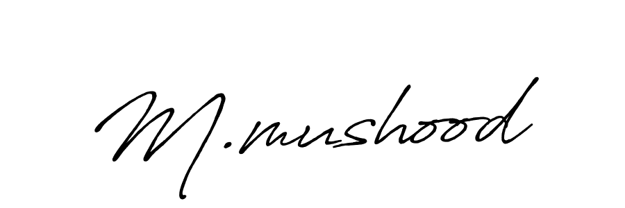 Best and Professional Signature Style for M.mushood. Antro_Vectra_Bolder Best Signature Style Collection. M.mushood signature style 7 images and pictures png