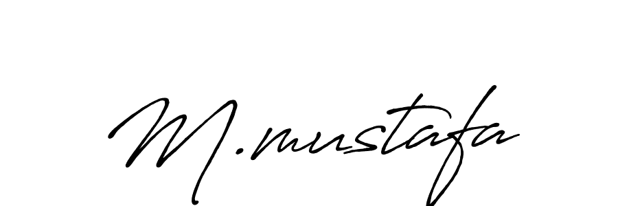How to make M.mustafa signature? Antro_Vectra_Bolder is a professional autograph style. Create handwritten signature for M.mustafa name. M.mustafa signature style 7 images and pictures png