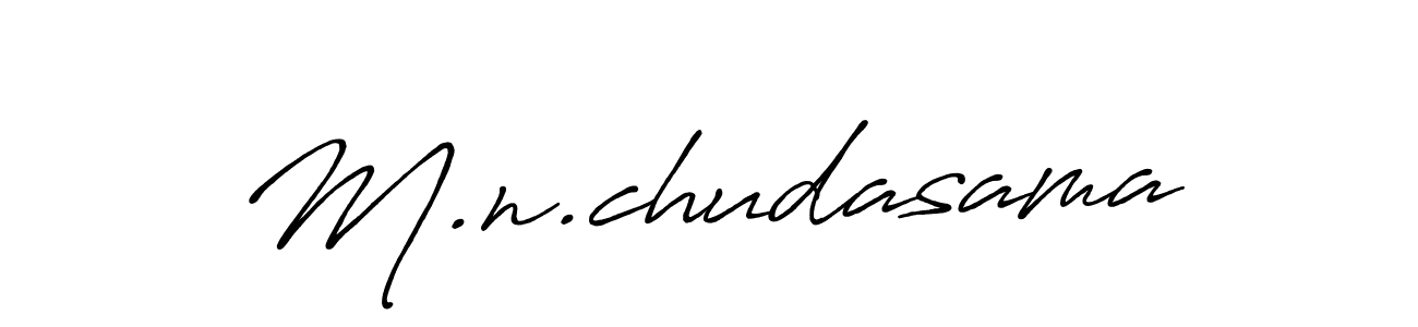 Make a beautiful signature design for name M.n.chudasama. With this signature (Antro_Vectra_Bolder) style, you can create a handwritten signature for free. M.n.chudasama signature style 7 images and pictures png