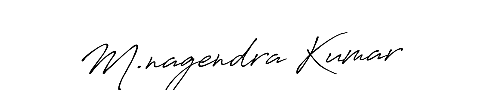 Design your own signature with our free online signature maker. With this signature software, you can create a handwritten (Antro_Vectra_Bolder) signature for name M.nagendra Kumar. M.nagendra Kumar signature style 7 images and pictures png