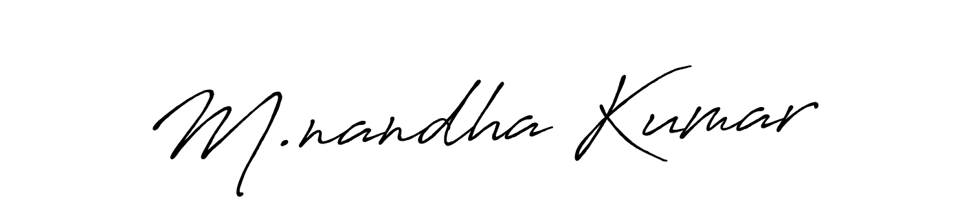 Make a beautiful signature design for name M.nandha Kumar. Use this online signature maker to create a handwritten signature for free. M.nandha Kumar signature style 7 images and pictures png