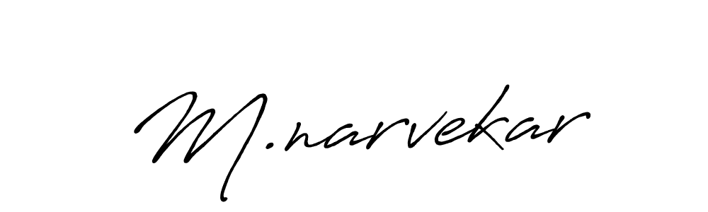 M.narvekar stylish signature style. Best Handwritten Sign (Antro_Vectra_Bolder) for my name. Handwritten Signature Collection Ideas for my name M.narvekar. M.narvekar signature style 7 images and pictures png
