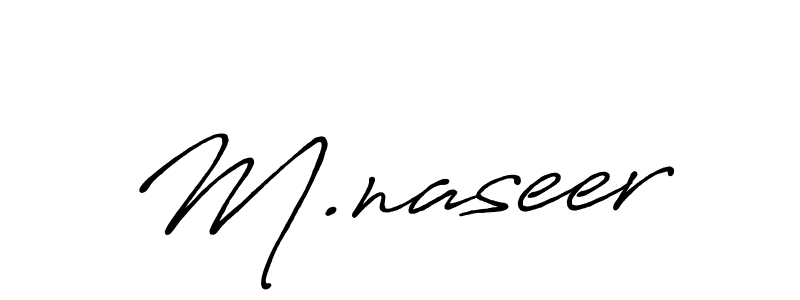 Make a beautiful signature design for name M.naseer. Use this online signature maker to create a handwritten signature for free. M.naseer signature style 7 images and pictures png