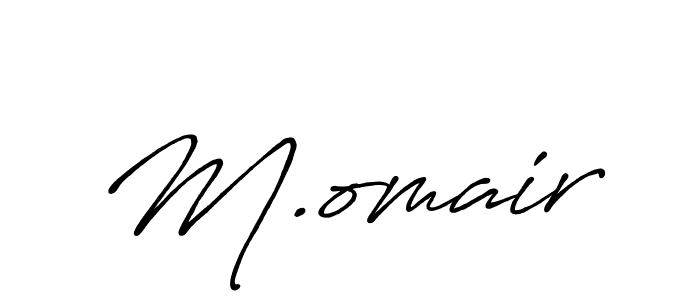 Use a signature maker to create a handwritten signature online. With this signature software, you can design (Antro_Vectra_Bolder) your own signature for name M.omair. M.omair signature style 7 images and pictures png