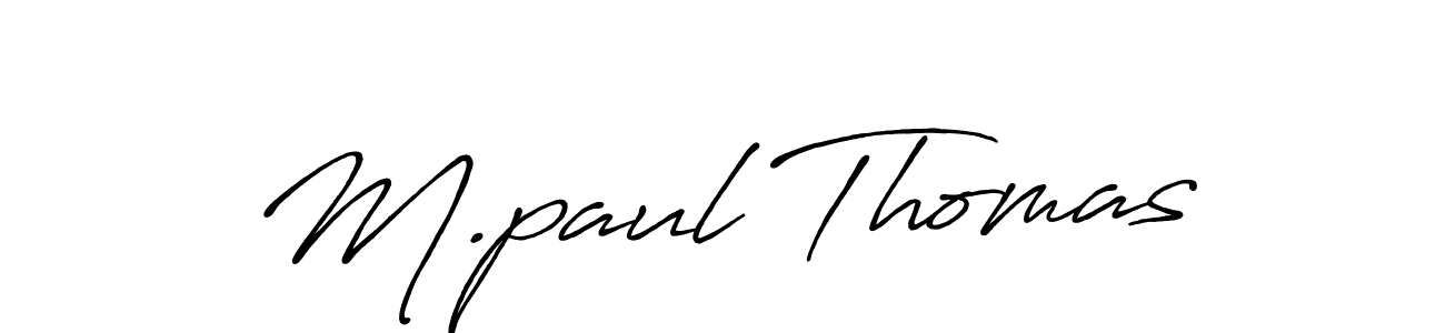 Also we have M.paul Thomas name is the best signature style. Create professional handwritten signature collection using Antro_Vectra_Bolder autograph style. M.paul Thomas signature style 7 images and pictures png