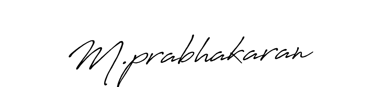 M.prabhakaran stylish signature style. Best Handwritten Sign (Antro_Vectra_Bolder) for my name. Handwritten Signature Collection Ideas for my name M.prabhakaran. M.prabhakaran signature style 7 images and pictures png