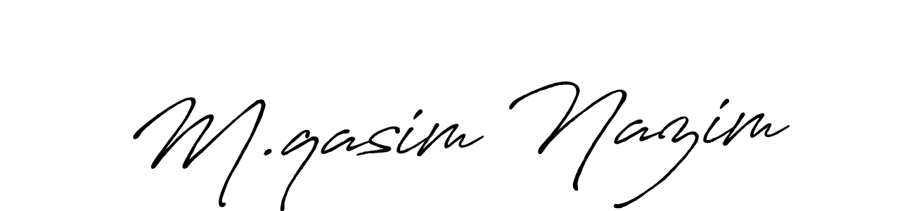 It looks lik you need a new signature style for name M.qasim Nazim. Design unique handwritten (Antro_Vectra_Bolder) signature with our free signature maker in just a few clicks. M.qasim Nazim signature style 7 images and pictures png