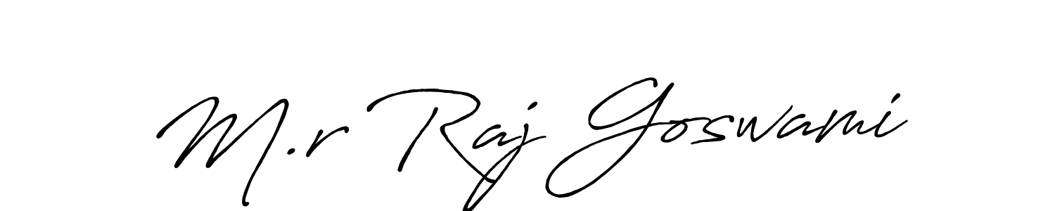 How to Draw M.r Raj Goswami signature style? Antro_Vectra_Bolder is a latest design signature styles for name M.r Raj Goswami. M.r Raj Goswami signature style 7 images and pictures png
