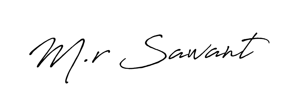 Make a beautiful signature design for name M.r Sawant. Use this online signature maker to create a handwritten signature for free. M.r Sawant signature style 7 images and pictures png