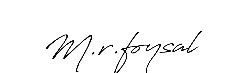 It looks lik you need a new signature style for name M.r.foysal. Design unique handwritten (Antro_Vectra_Bolder) signature with our free signature maker in just a few clicks. M.r.foysal signature style 7 images and pictures png