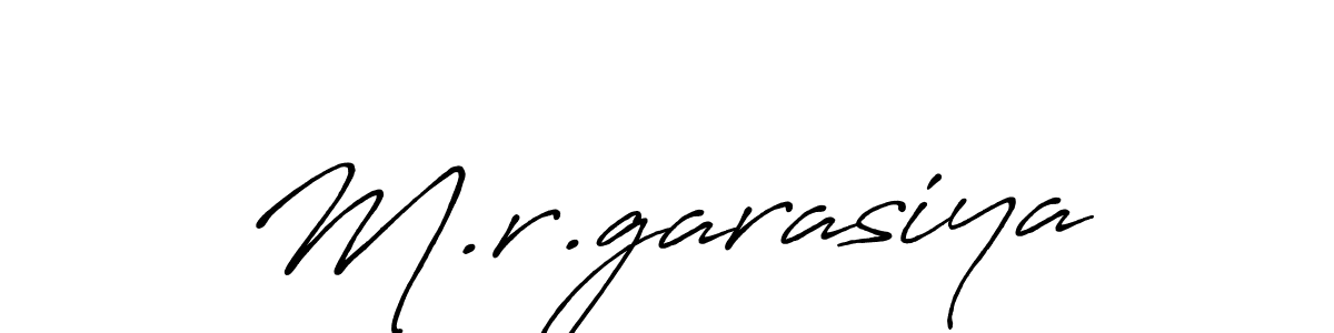 if you are searching for the best signature style for your name M.r.garasiya. so please give up your signature search. here we have designed multiple signature styles  using Antro_Vectra_Bolder. M.r.garasiya signature style 7 images and pictures png