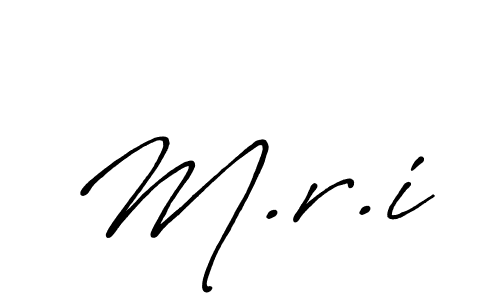 M.r.i stylish signature style. Best Handwritten Sign (Antro_Vectra_Bolder) for my name. Handwritten Signature Collection Ideas for my name M.r.i. M.r.i signature style 7 images and pictures png