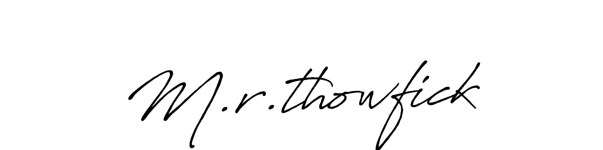 Check out images of Autograph of M.r.thowfick name. Actor M.r.thowfick Signature Style. Antro_Vectra_Bolder is a professional sign style online. M.r.thowfick signature style 7 images and pictures png