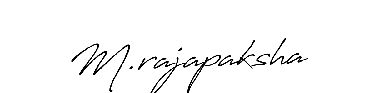 The best way (Antro_Vectra_Bolder) to make a short signature is to pick only two or three words in your name. The name M.rajapaksha include a total of six letters. For converting this name. M.rajapaksha signature style 7 images and pictures png