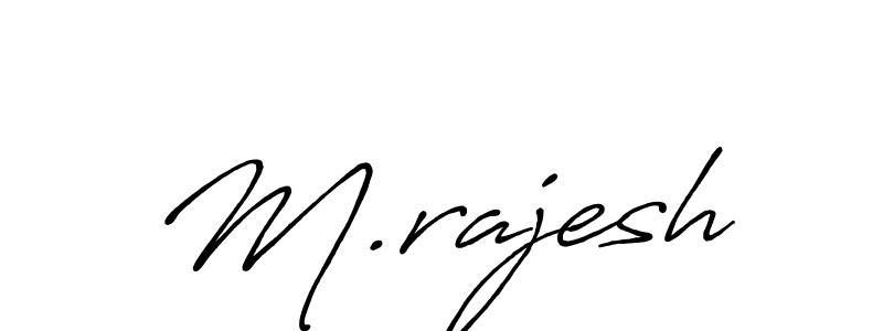 Make a beautiful signature design for name M.rajesh. Use this online signature maker to create a handwritten signature for free. M.rajesh signature style 7 images and pictures png