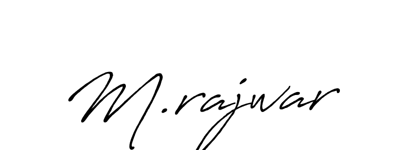 Also You can easily find your signature by using the search form. We will create M.rajwar name handwritten signature images for you free of cost using Antro_Vectra_Bolder sign style. M.rajwar signature style 7 images and pictures png