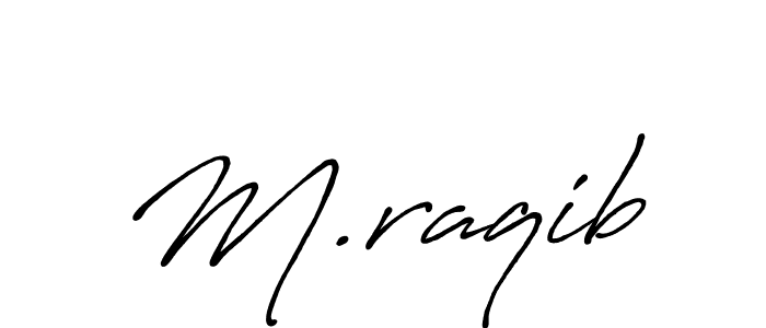 Also we have M.raqib name is the best signature style. Create professional handwritten signature collection using Antro_Vectra_Bolder autograph style. M.raqib signature style 7 images and pictures png