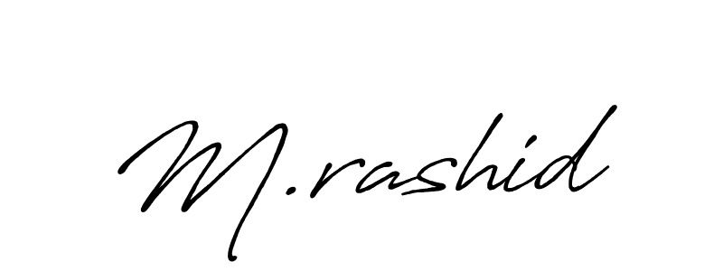 You should practise on your own different ways (Antro_Vectra_Bolder) to write your name (M.rashid) in signature. don't let someone else do it for you. M.rashid signature style 7 images and pictures png
