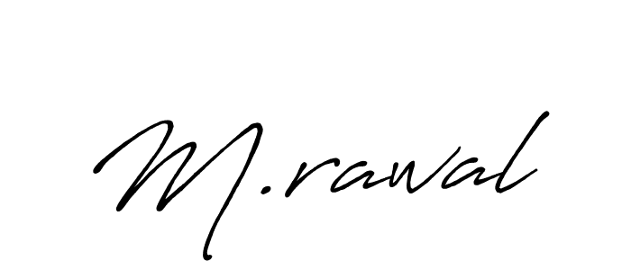 Also we have M.rawal name is the best signature style. Create professional handwritten signature collection using Antro_Vectra_Bolder autograph style. M.rawal signature style 7 images and pictures png