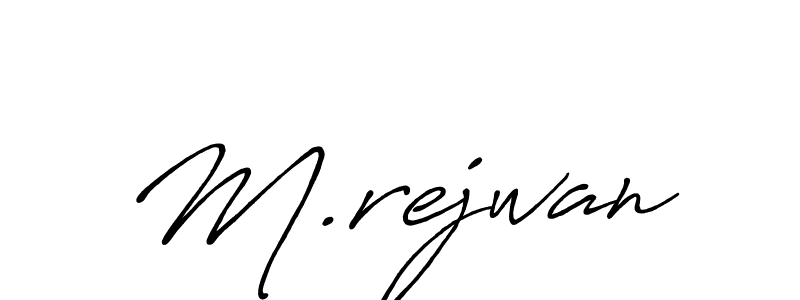 It looks lik you need a new signature style for name M.rejwan. Design unique handwritten (Antro_Vectra_Bolder) signature with our free signature maker in just a few clicks. M.rejwan signature style 7 images and pictures png