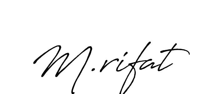 Antro_Vectra_Bolder is a professional signature style that is perfect for those who want to add a touch of class to their signature. It is also a great choice for those who want to make their signature more unique. Get M.rifat name to fancy signature for free. M.rifat signature style 7 images and pictures png