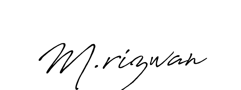 How to make M.rizwan signature? Antro_Vectra_Bolder is a professional autograph style. Create handwritten signature for M.rizwan name. M.rizwan signature style 7 images and pictures png