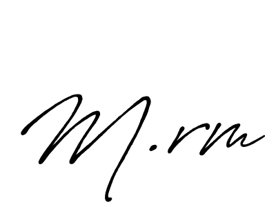 See photos of M.rm official signature by Spectra . Check more albums & portfolios. Read reviews & check more about Antro_Vectra_Bolder font. M.rm signature style 7 images and pictures png