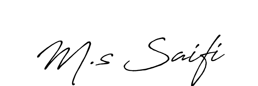 Similarly Antro_Vectra_Bolder is the best handwritten signature design. Signature creator online .You can use it as an online autograph creator for name M.s Saifi. M.s Saifi signature style 7 images and pictures png
