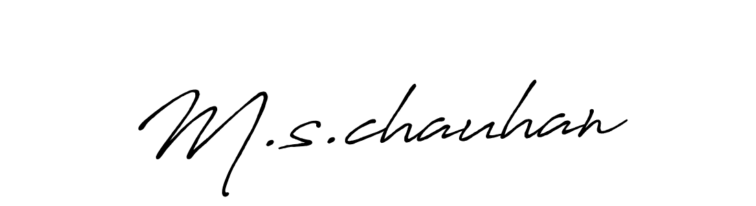 Also You can easily find your signature by using the search form. We will create M.s.chauhan name handwritten signature images for you free of cost using Antro_Vectra_Bolder sign style. M.s.chauhan signature style 7 images and pictures png